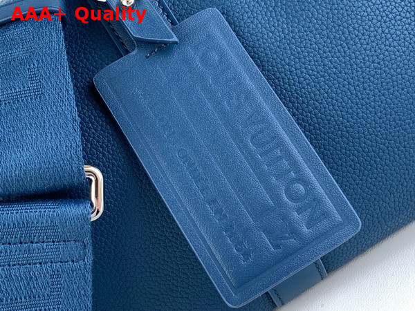 Louis Vuitton City Keepall Bag in Atlantic Blue Cowhide Leather Replica