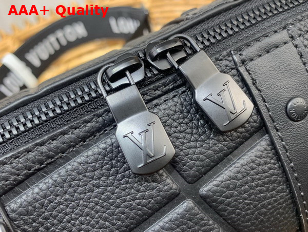 Louis Vuitton City Keepall Bag in Black Taurillon Calf Leather Part of the 2022 FIFA World Cup Capsule Collection M21543 Replica