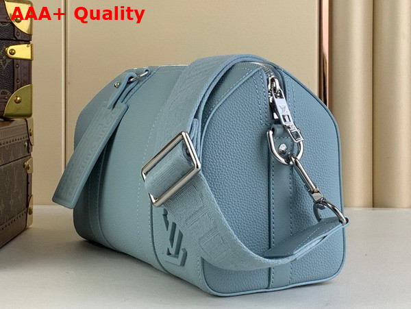 Louis Vuitton City Keepall Bag in Cloud Blue Cowhide Leather M23725 Replica