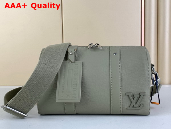 Louis Vuitton City Keepall Bag in Gray Aerogram Cowhide Leather M59328 Replica