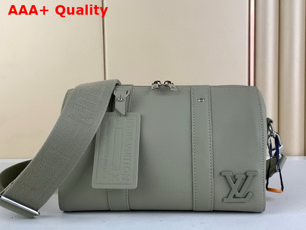 Louis Vuitton City Keepall Bag in Gray Aerogram Cowhide Leather M59328 Replica