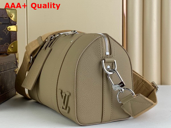 Louis Vuitton City Keepall Bag in Sage Cowhide Leather Replica