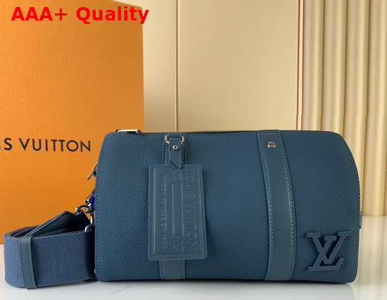 Louis Vuitton City Keepall Blue Aerogram Cowhide Leather Replica