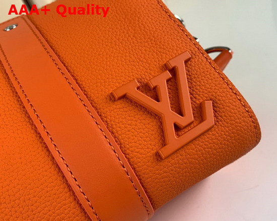 Louis Vuitton City Keepall Orange Aerogram Cowhide Leather Replica