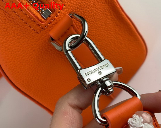 Louis Vuitton City Keepall Orange Aerogram Cowhide Leather Replica