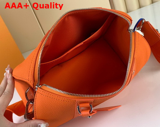 Louis Vuitton City Keepall Orange Aerogram Cowhide Leather Replica