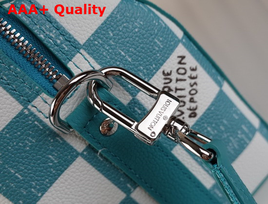 Louis Vuitton City Keepall Teal and White Damier Pattern N50076 Replica