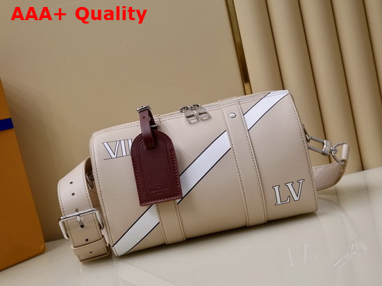 Louis Vuitton City Keepall in Cream Calf Leather Replica