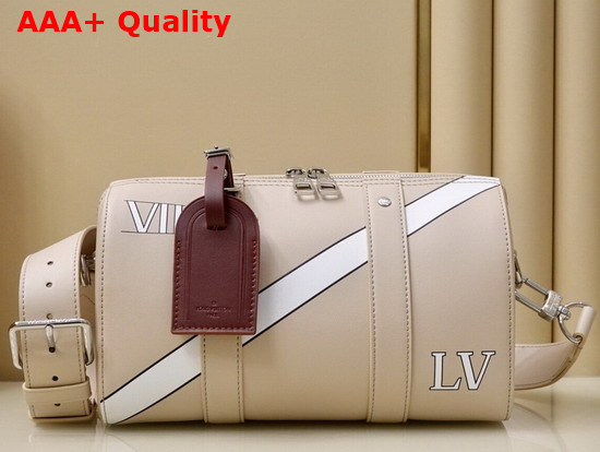 Louis Vuitton City Keepall in Cream Calf Leather Replica