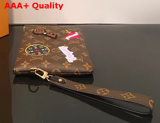 Louis Vuitton City Pouch with Printed and Embroidered Patches M63447 Replica