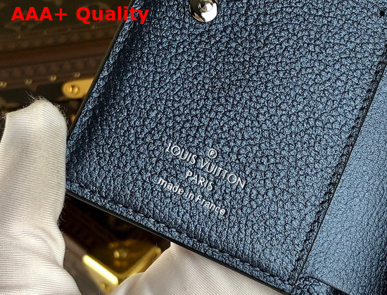 Louis Vuitton Clea Wallet Navy Blue Monogram Empreinte Leather M80943 Replica