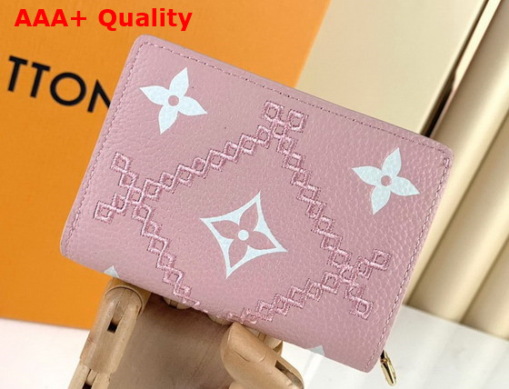 Louis Vuitton Clea Wallet Pink Monogram Empreinte Embroidered M81212 Replica