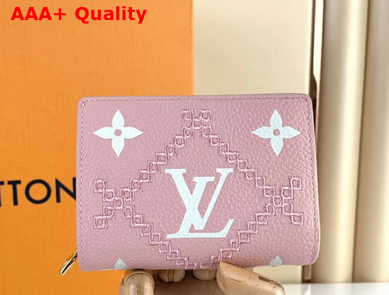 Louis Vuitton Clea Wallet Pink Monogram Empreinte Embroidered M81212 Replica