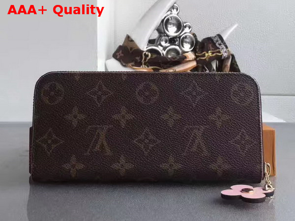 Louis Vuitton Clemence Wallet Monogram Canvas Fuchsia Interior M64201 Replica