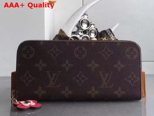 Louis Vuitton Clemence Wallet Monogram Canvas Fuchsia Interior M64201 Replica