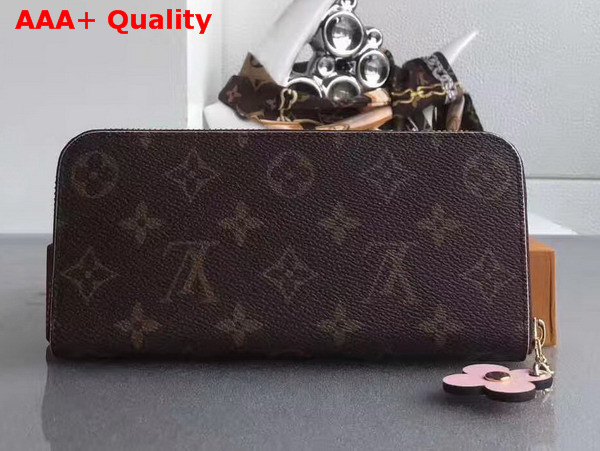 Louis Vuitton Clemence Wallet Monogram Canvas Orange Interior M64201 Replica