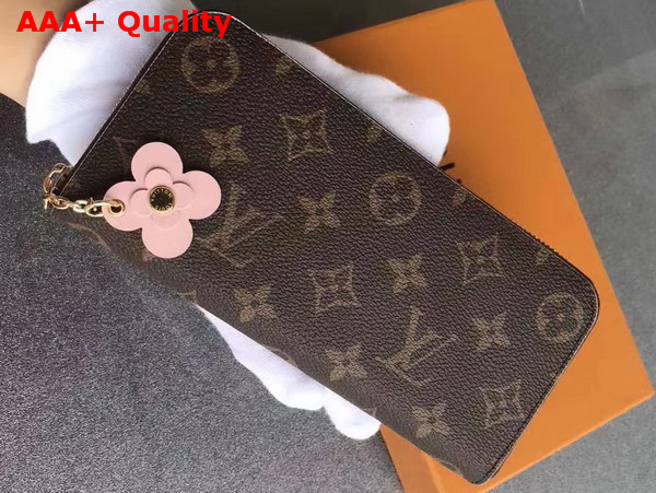 Louis Vuitton Clemence Wallet Monogram Canvas Pink Interior M64201 Replica