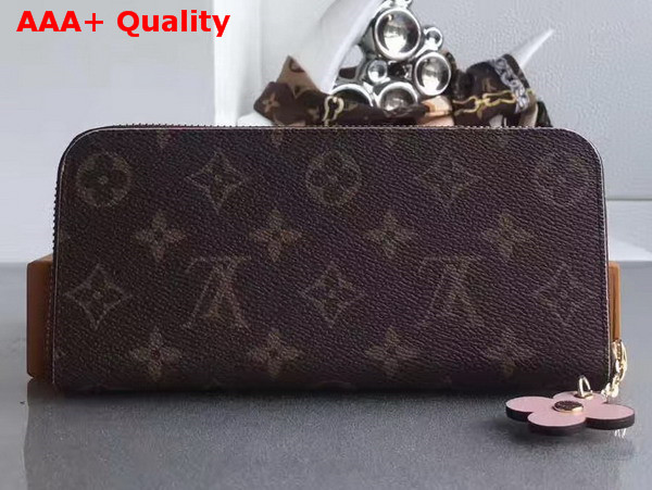 Louis Vuitton Clemence Wallet Monogram Canvas Pink Interior M64201 Replica