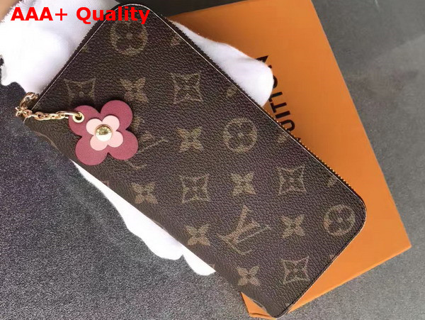 Louis Vuitton Clemence Wallet Monogram Canvas Purple Interior M64201 Replica