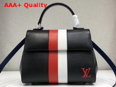 Louis Vuitton Cluny BB in Black Epi Leather with Red and White Stripe Replica