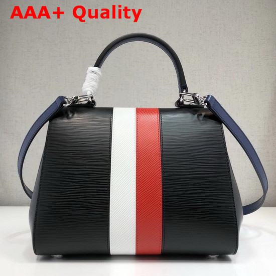 Louis Vuitton Cluny BB in Black Epi Leather with Red and White Stripe Replica