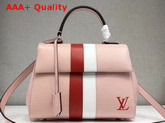 Louis Vuitton Cluny BB in Pink Epi Leather with Red and White Stripe Replica