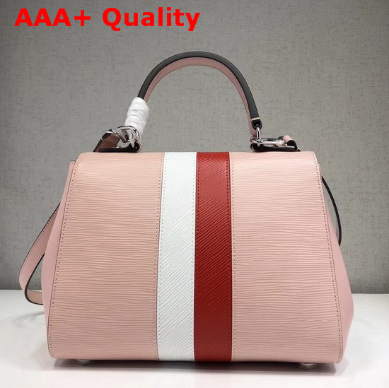 Louis Vuitton Cluny BB in Pink Epi Leather with Red and White Stripe Replica