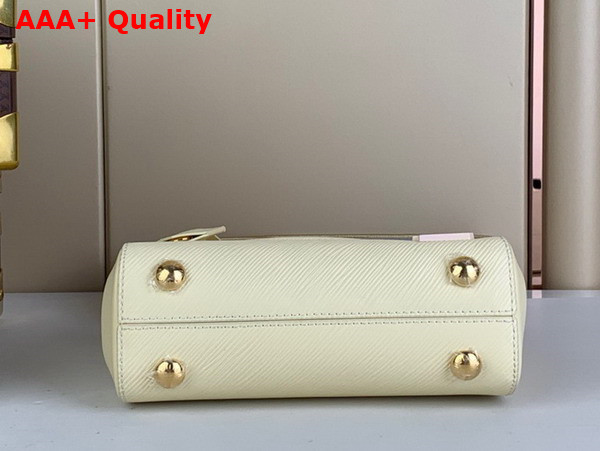 Louis Vuitton Cluny Mini Handbag Quartz White Epi Leather Gold Color and Multicolour Finish Hardware M22946 Replica