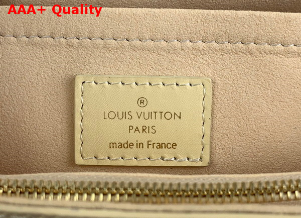 Louis Vuitton Cluny Mini Handbag Quartz White Epi Leather Gold Color and Multicolour Finish Hardware M22946 Replica