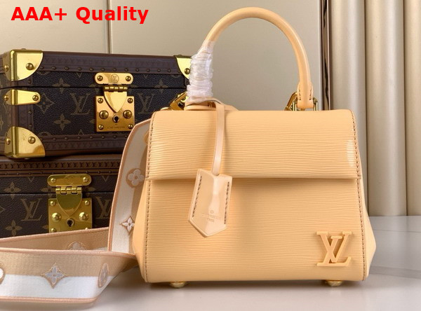 Louis Vuitton Cluny Mini Handbag in Beige Epi Leather M24618 Replica