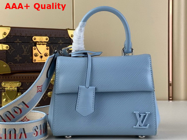 Louis Vuitton Cluny Mini Handbag in Cloud Blue Epi Grained Cowhide Leather M22617 Replica