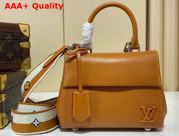 Louis Vuitton Cluny Mini Handbag in Gold Miel Epi Grained Cowhide Leather M58931 Replica