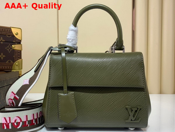 Louis Vuitton Cluny Mini Handbag in Khaki Epi Grained Cowhide Leather Replica