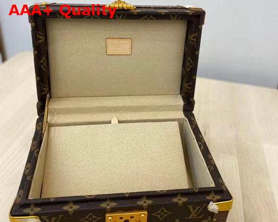 Louis Vuitton Coffret Tresor 24 in Monogram Canvas with Beige Microfiber Lining M47003 Replica