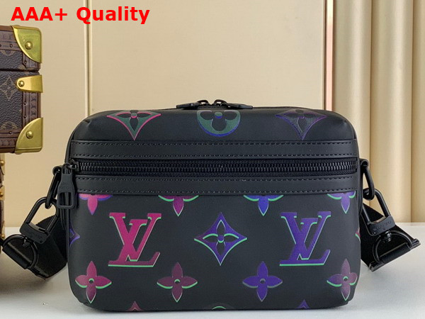 Louis Vuitton Comet Messenger PM Black Borealis Calf Leather M22495 Replica