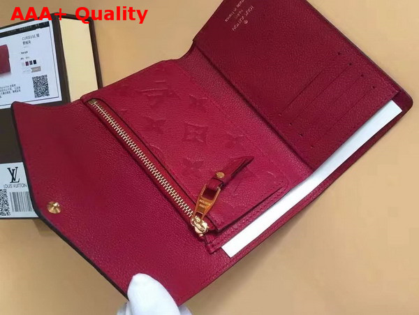 Louis Vuitton Compact Curieuse Wallet Cherry Monogram Empreinte Leather M60735 Replica