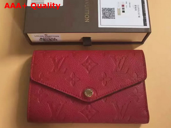 Louis Vuitton Compact Curieuse Wallet Cherry Monogram Empreinte Leather M60735 Replica