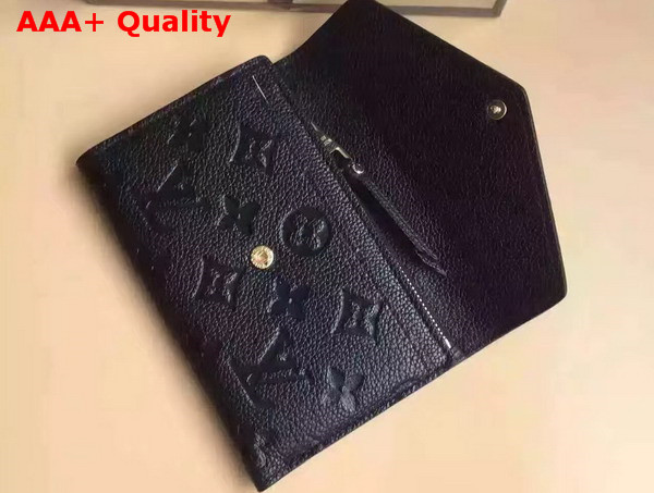 Louis Vuitton Compact Curieuse Wallet Noir Monogram Empreinte Leather M60568 Replica