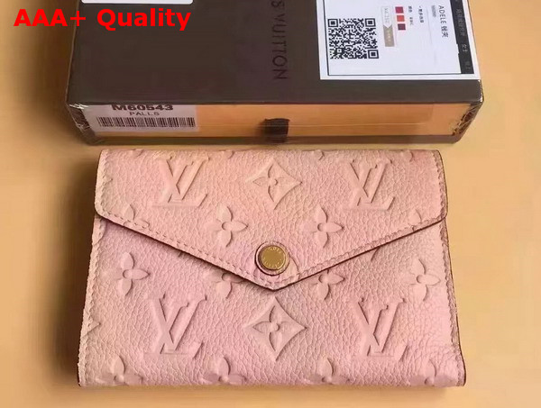 Louis Vuitton Compact Curieuse Wallet Poppy Monogram Empreinte Leather M41854 Replica