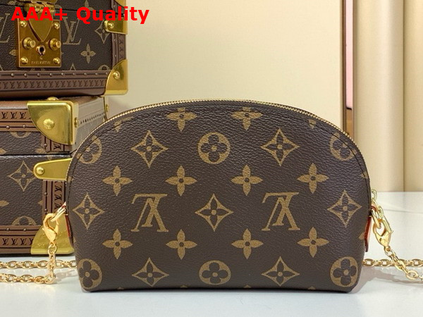 Louis Vuitton Cosmetic Pouch PM with Chain Monogram Canvas Replica