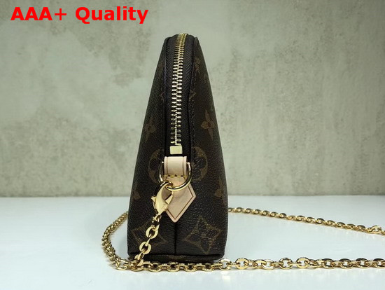 Louis Vuitton Cosmetic Pouch with Chain Shoulder Strap Monogram Canvas Replica