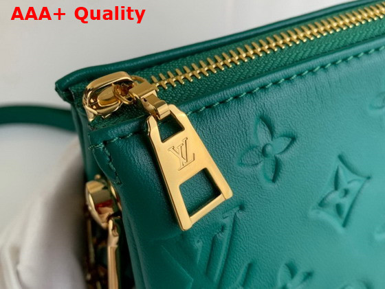 Louis Vuitton Coussin BB Handbag in Green Monogram Embossed Puffy Lambskin Replica