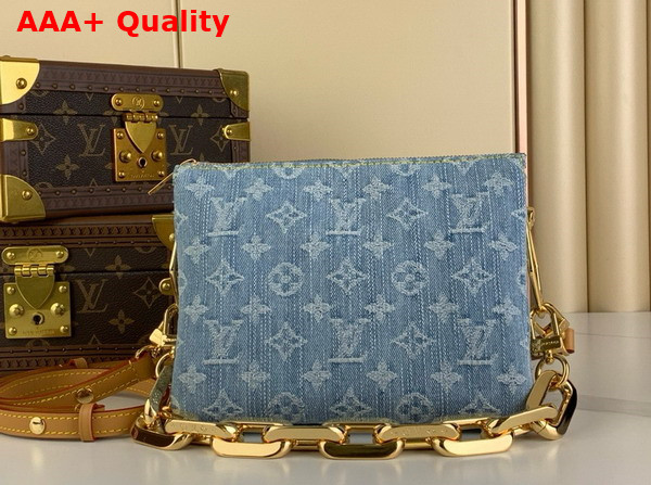 Louis Vuitton Coussin BB Handbag in Sky Blue Monogram Denim M11401 Replica