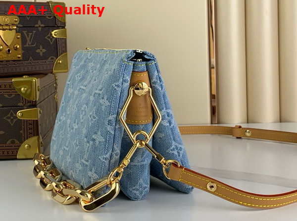 Louis Vuitton Coussin BB Handbag in Sky Blue Monogram Denim M11401 Replica