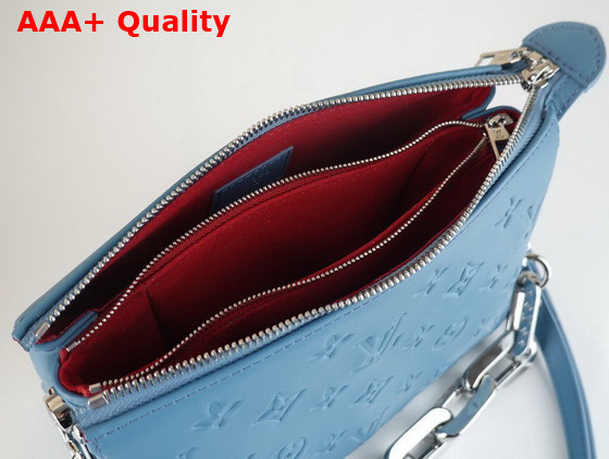 Louis Vuitton Coussin BB Handbag in Sky Blue Monogram Embossed Puffy Lambskin Replica