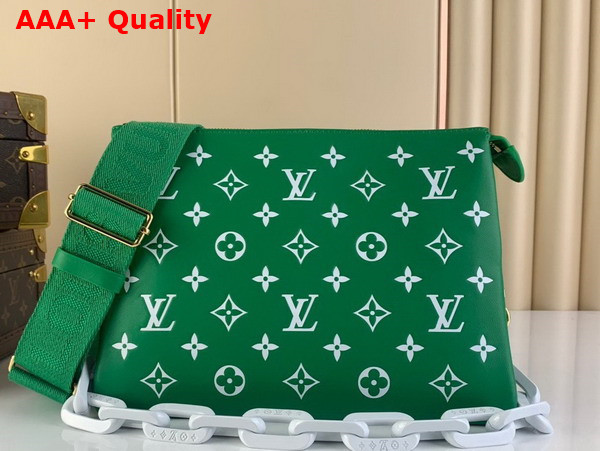 Louis Vuitton Coussin PM Green Monogram Embossed Puffer Lambskin M20760 Replica