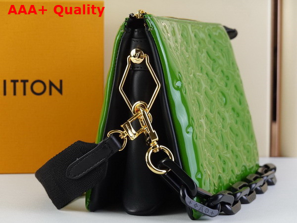 Louis Vuitton Coussin PM Handbag Shiny Green Calf Leather with an Embossed Monogram Pattern M20565 Replica