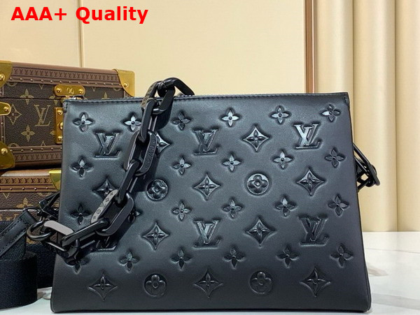 Louis Vuitton Coussin PM Handbag in All Black Matte Lamb Leather M11370 Replica