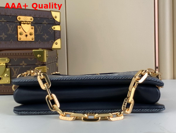 Louis Vuitton Coussin PM Handbag in Blue Lambskin M23071 Replica