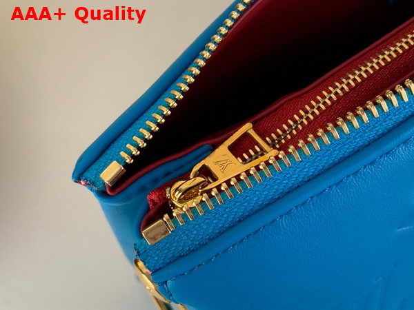 Louis Vuitton Coussin PM Handbag in Blue Lambskin Replica